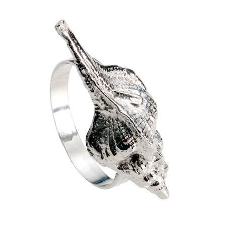 Whelk Shell Napkin Ring, Set of 4 - Image 5