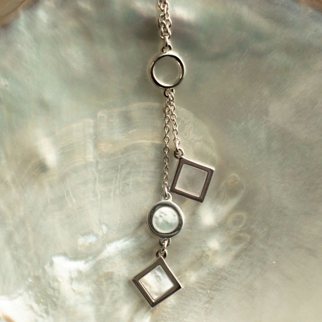 Harmony Necklace Australian South Sea Cygnet Bay Mother Of Pearl Sterling Silver