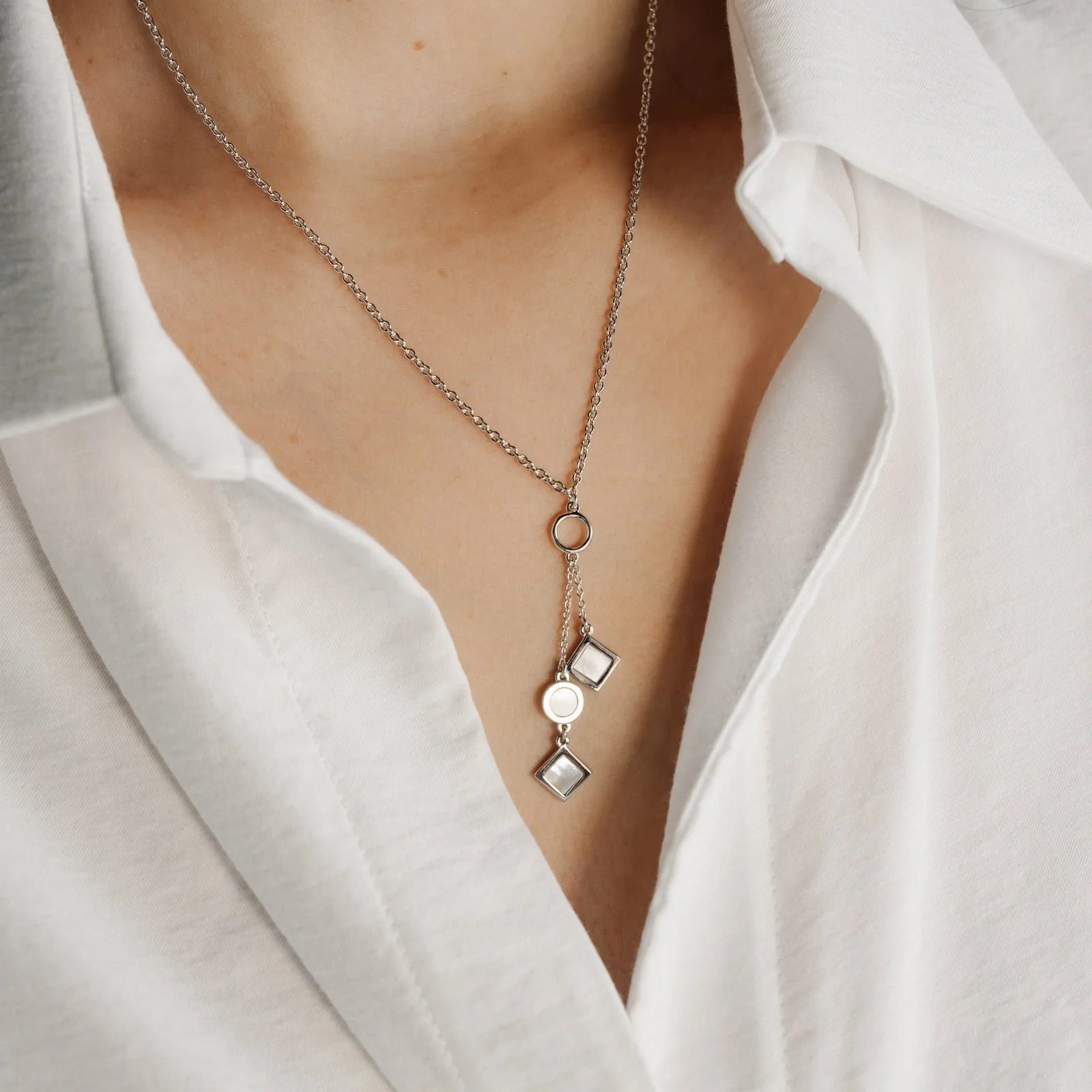 Harmony Necklace Australian South Sea Cygnet Bay Mother Of Pearl Sterling Silver - Image 2