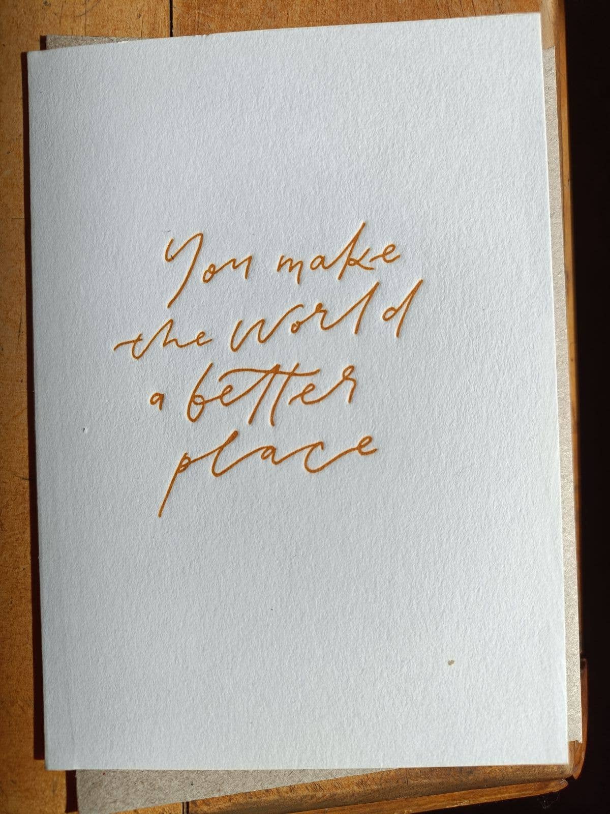 You Make the World a Better Place - Card - Regular Card - Image 3